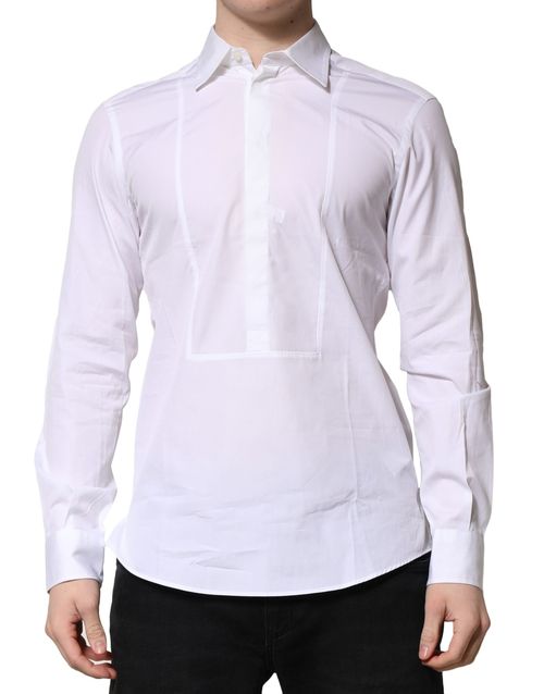 Cotton Poplin Formal Shirt — White