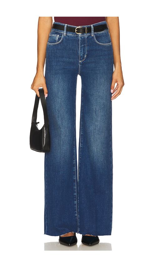 L'AGENCE Gwenna Wide Leg Flare in Blue. -  30 also in 24, 25, 26, 27