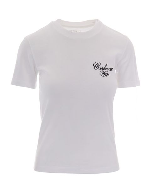 White Logo Crew Neck T-Shirt