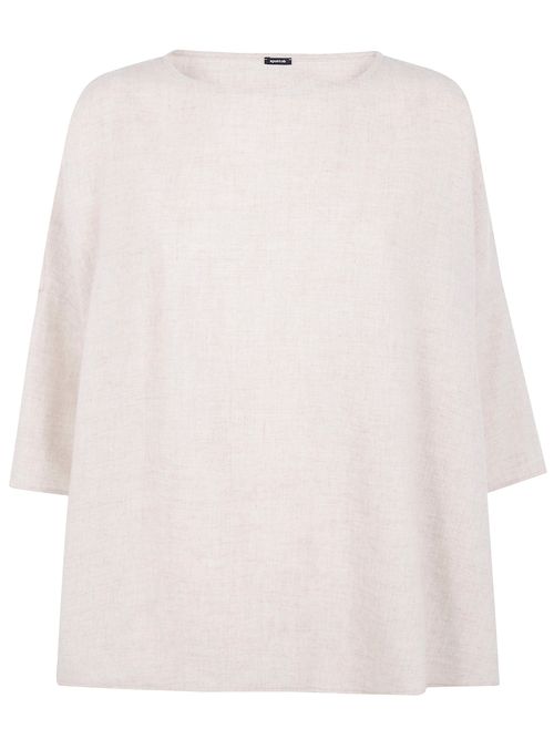 Apuntob Boatneck Dropped Shoulder Loose Fit Blouse