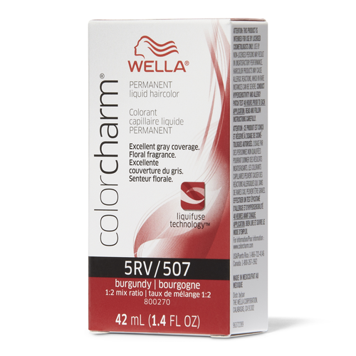 Color Charm Permanent Liquid Hair Color - 5RV 507 Burgundy