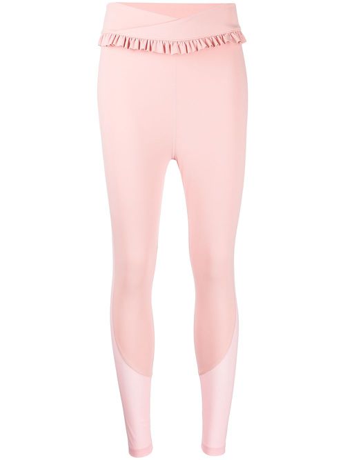 X BEYOND the RADAR ruffle-trim sports leggings - Pink