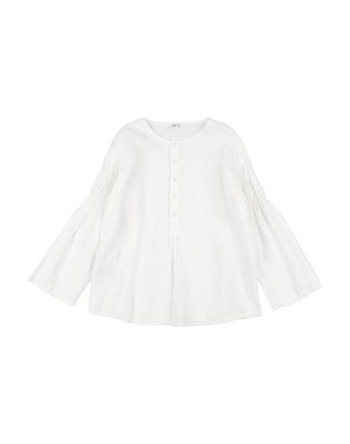Kid Girl Top White Size 10 Linen