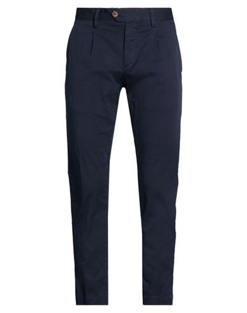 Man Pants Navy Size 31 Cotton, Elastane