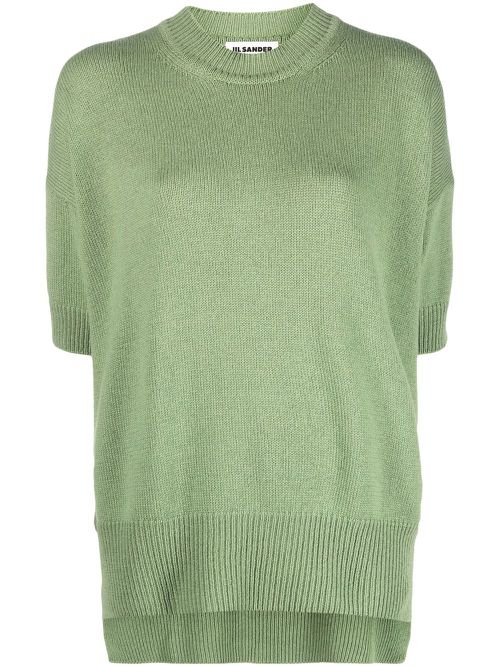 Knitted cashmere top - Green
