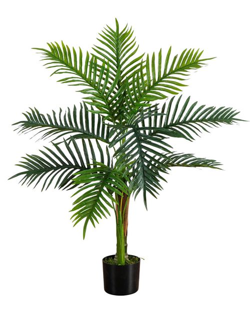 3ft UV-Resistant Artificial Double Robellini Palm Tree  (Indoor/Outdoor)