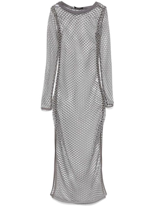 Cotton mesh dress - Grey