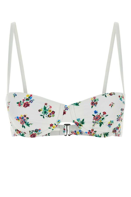 Fiori Bikini Top — White