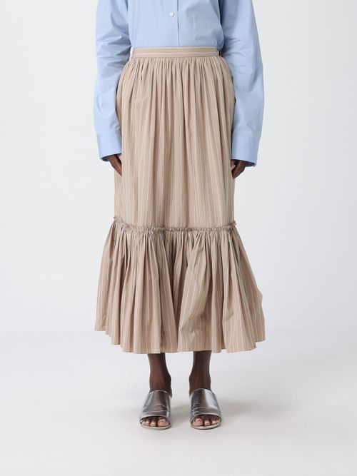 Skirt Woman color Beige