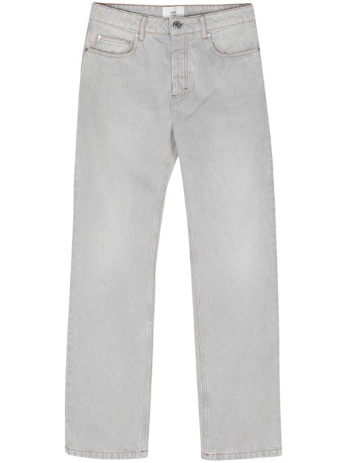 Low-rise straight-leg jeans - 0555 JAVEL GREY