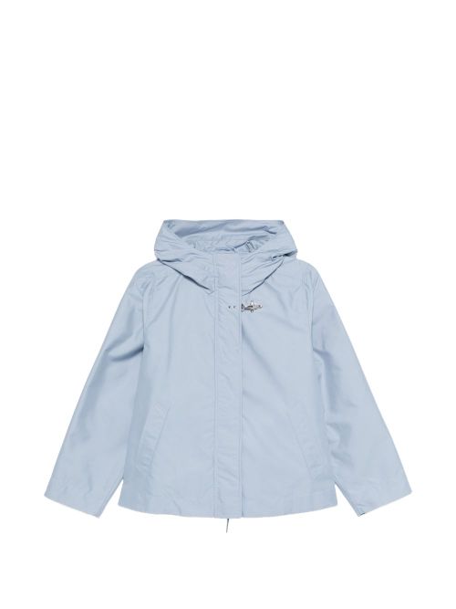 Short hooded parka coat