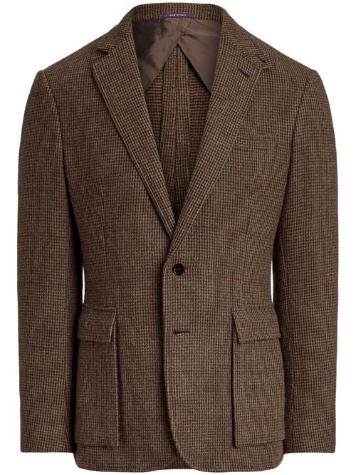 Checked blazer - Brown