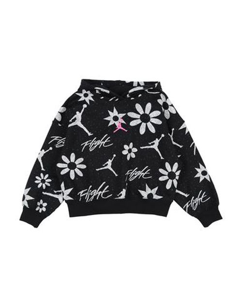 Floral Flight Aop Po Hoodie Kid Girl Sweatshirt Black