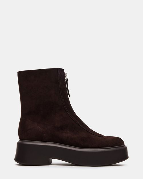 Steve Madden Women's Jones Ankle Booties - Chocolate Brown Suede