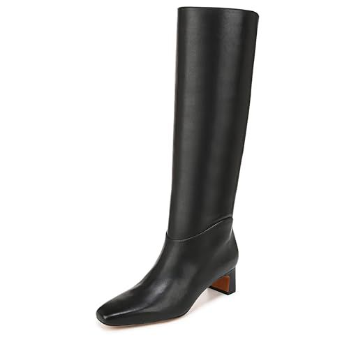 Vince Womens Sol Knee High Boot Ganache Leather