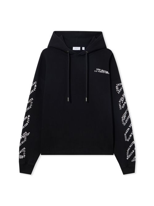 Type Arrow Diag Loose Hoodie