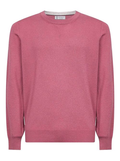 Ribbed-knit Crew-neck Sweater