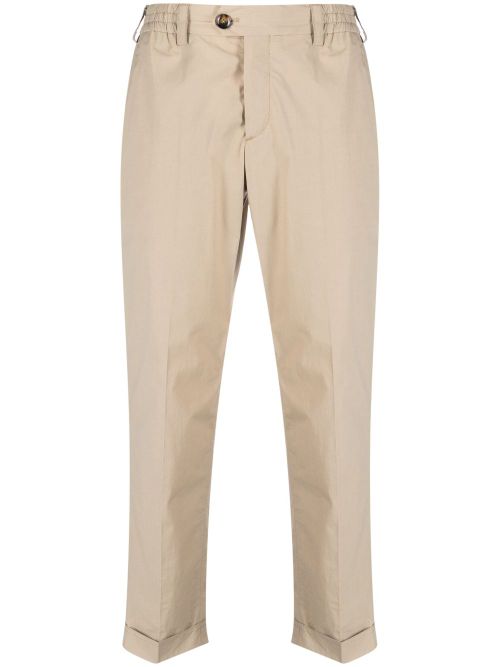 Tapered-leg chino trousers - Neutrals