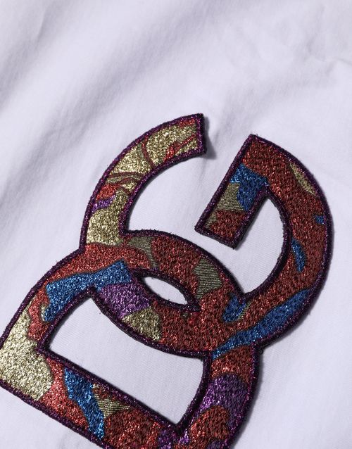 Embroidered Logo Patch T-Shirt — White