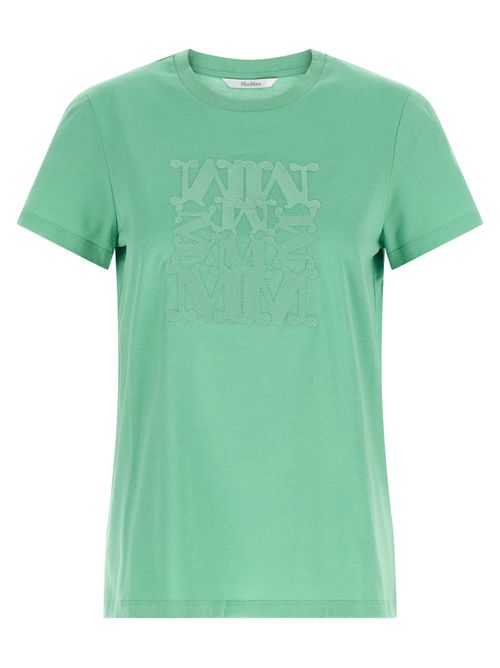 Tone-on-Tone Logo Embroidery T-Shirt — Green