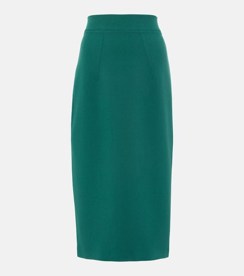 Hokuku crêpe pencil skirt