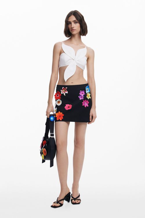 Tyler McGillivary floral mini skirt