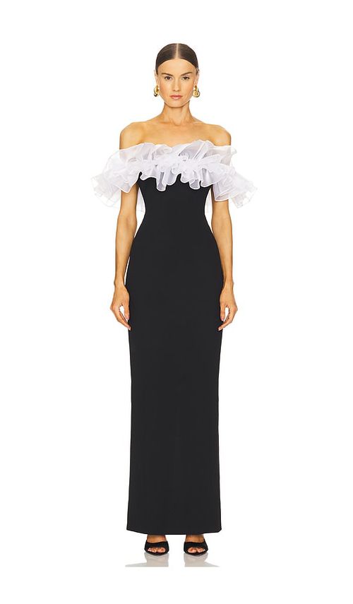 Susanna Chow Sasha Maxi Dress in Black.  4. Also in