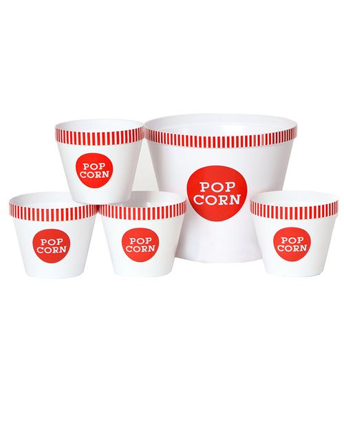 Colored Rim Popcorn Bucket Set
