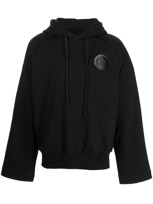 Oversize cotton hoodie - Black