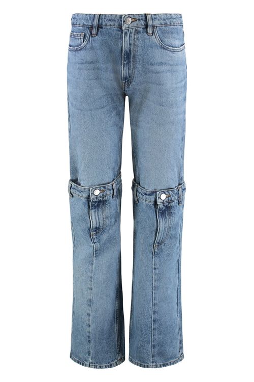 Straight Leg Denim Pants