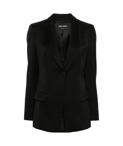 Wool single-breasted blazer