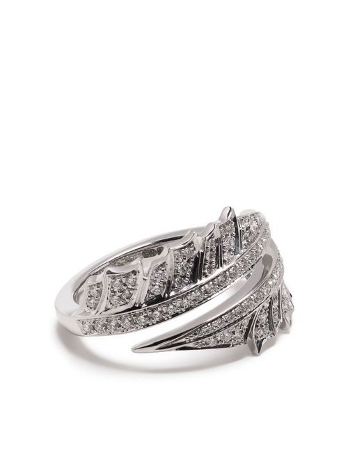 18kt white gold Magnipheasant Split diamond ring - Silver