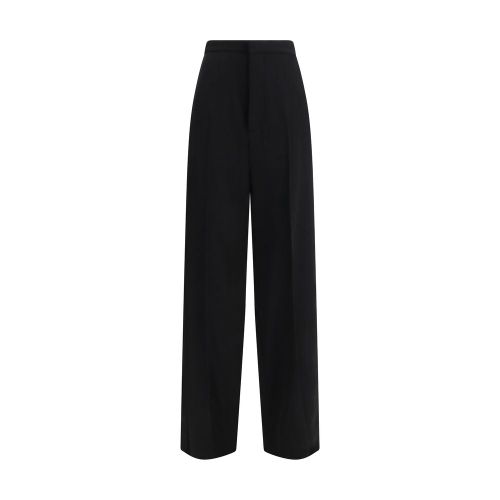 Tailored Cotton Trousers — Black