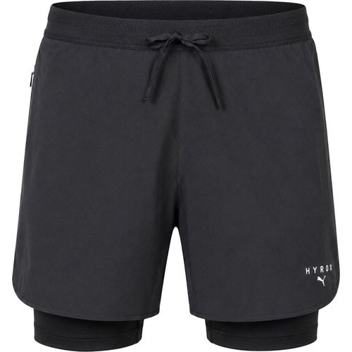 Puma x HYROX 2in1 Mens Black Shorts - Mediu