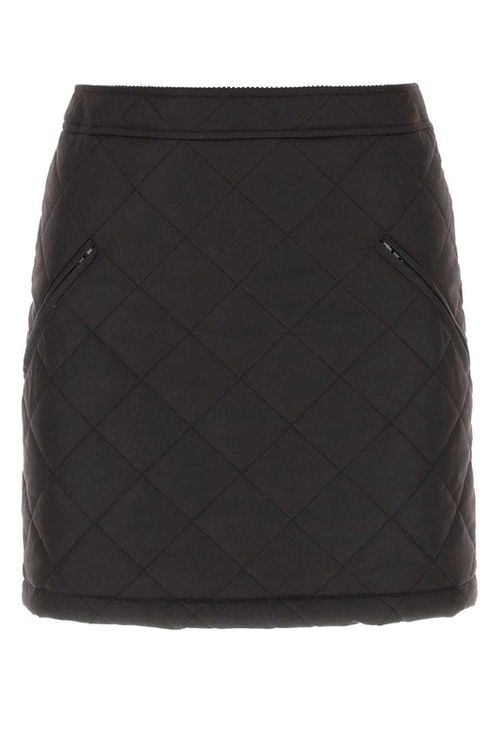 Diamond Quilted Mini Skirt