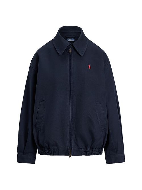 Women's Double-Faced Cotton Bomber Jacket - Lauren Navy
