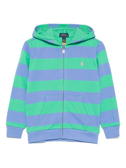 POLO RALPH LAUREN KIDS Polo Pony-embroidered hoodie - Blue