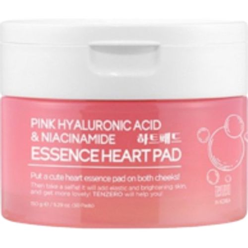 Tenzero - Essence Heart Pad - 50pads - Pink Hyaluronic Acid & Niacinamide
