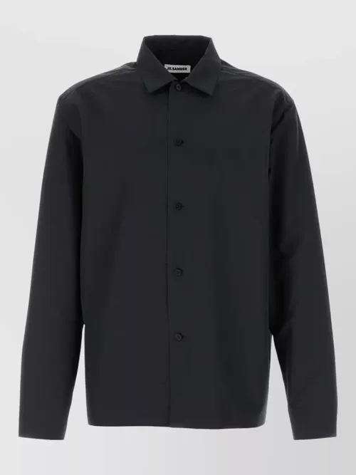Jil Sander - long sleeve polyester shirt tailored design