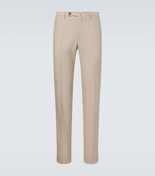 Virgin wool slim pants
