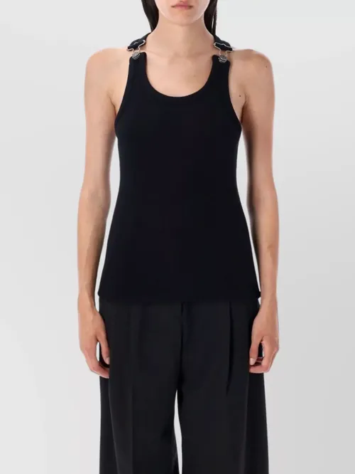 Jean Paul Gaultier - double buckle racerback tank top