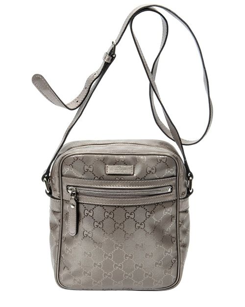 Metallic Rose ssima Imprint Coated Canvas Zip Crossbody (Authentic  Pre-Loved)