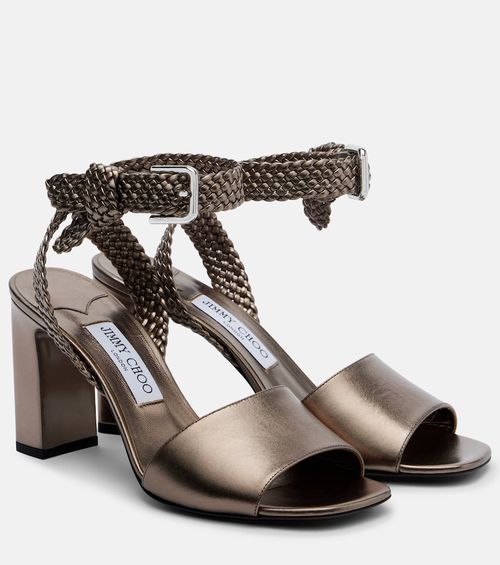 Rori metallic leather sandals