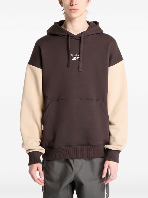 Two-tone hoodie - Brown