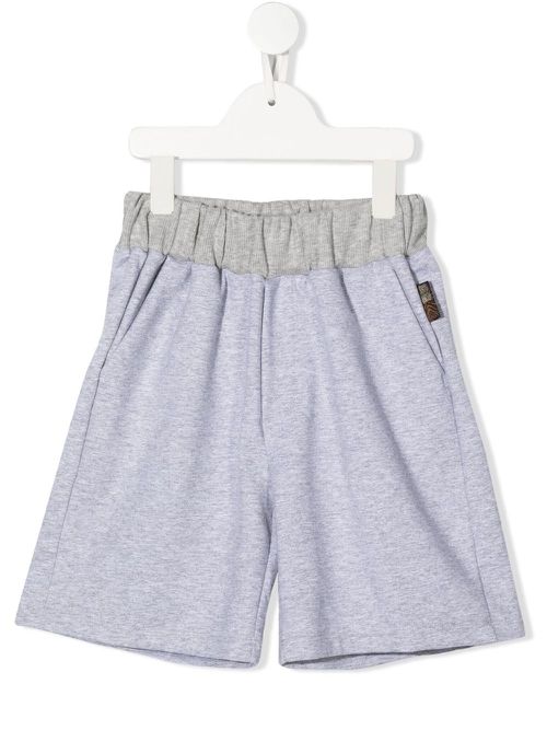 Logo-patch track shorts - Grey