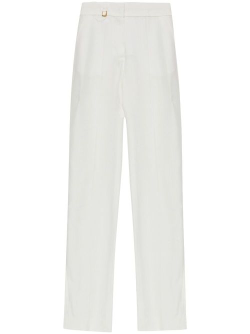 Charm-detail trousers - White