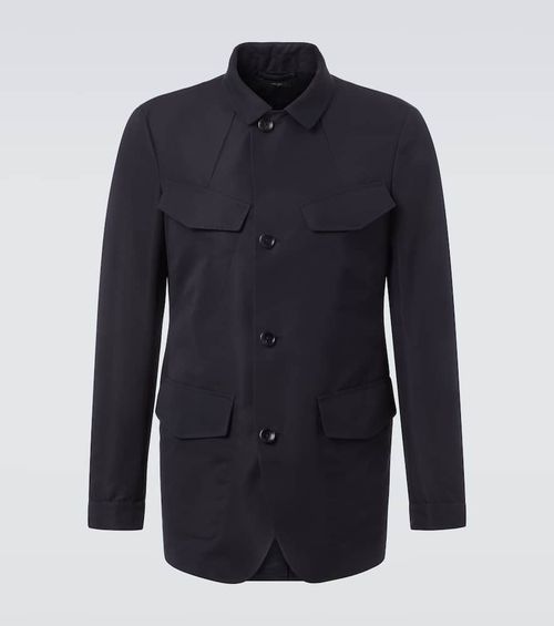 Cotton-blend field jacket