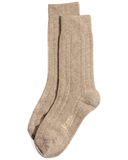 Lux Merino Cashmere-Blend Crew Sock