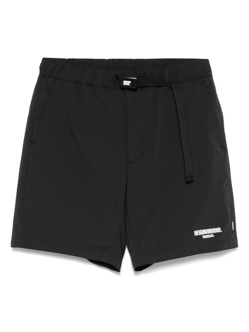 Logo-print shorts - Black