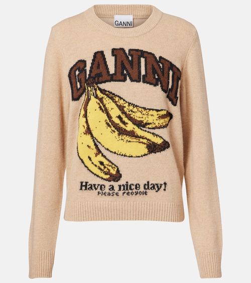 Logo intarsia sweater
